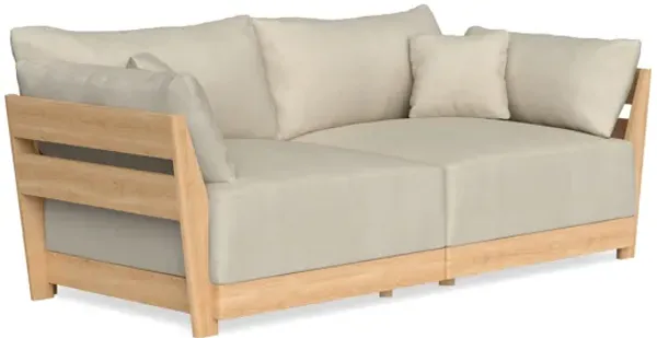 Modular Bondi Latte 2-Seater Sofa in Almond | Memory Foam Blend