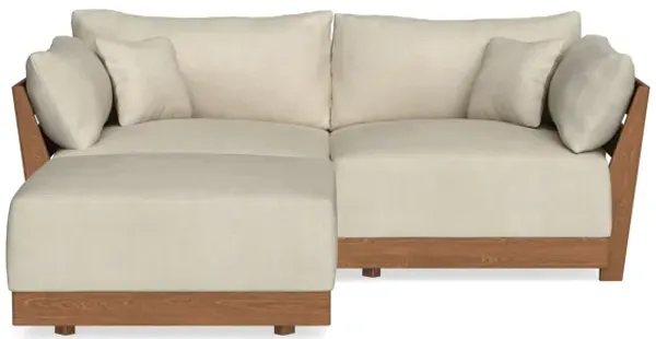Modular Bondi Espresso 2-Seater Sectional in Almond | Classic Blend