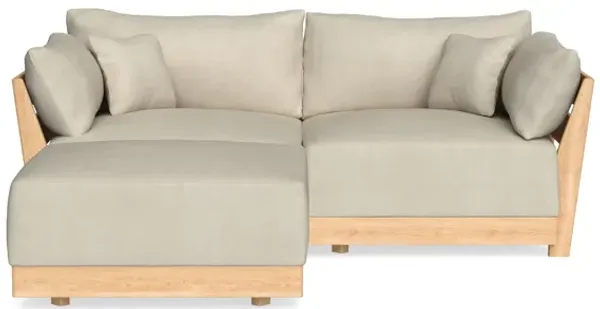 Modular Bondi Latte 2-Seater Sectional in Almond | Memory Foam Blend