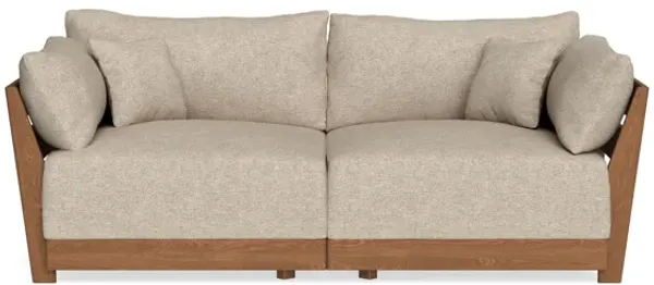 Modular Bondi Espresso 2-Seater Sofa in Flax | Classic Blend
