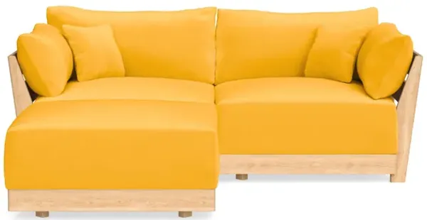Modular Bondi Latte 2-Seater Sectional in Marigold | Classic Blend