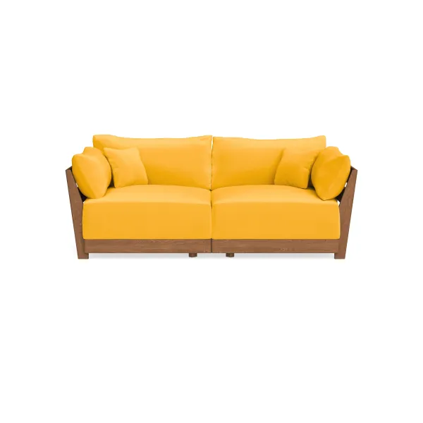 Modular Bondi Espresso 2-Seater Sofa in Marigold | Classic Blend
