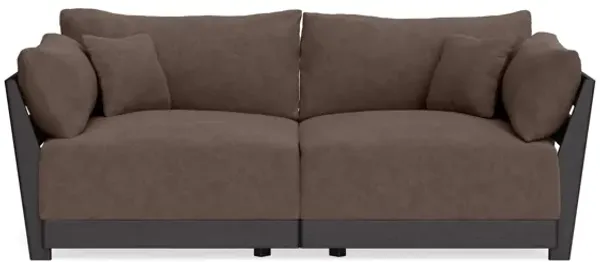 Modular Bondi Black 2-Seater Sofa in Chocolate | Classic Blend