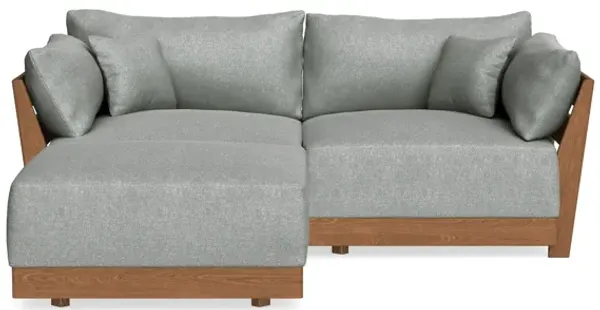 Modular Bondi Espresso 2-Seater Sectional in Storm Gray | Classic Blend