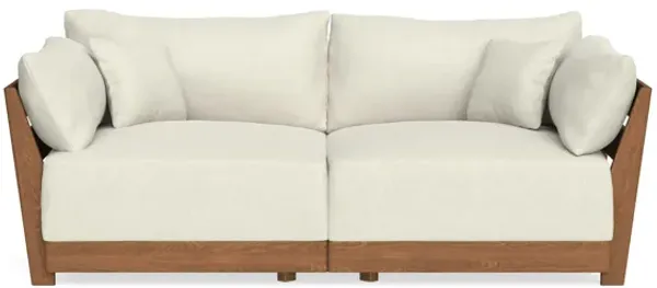 Modular Bondi Espresso 2-Seater Sofa in Eggshell | Classic Blend