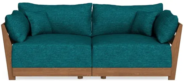 Modular Bondi Espresso 2-Seater Sofa in Marine Teal | Classic Blend