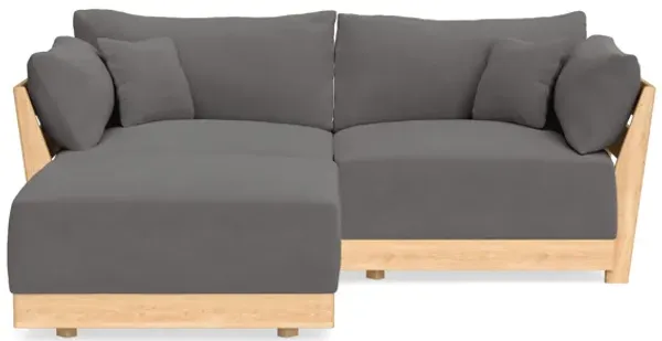 Modular Bondi Latte 2-Seater Sectional in Burnt Ember | Classic Blend