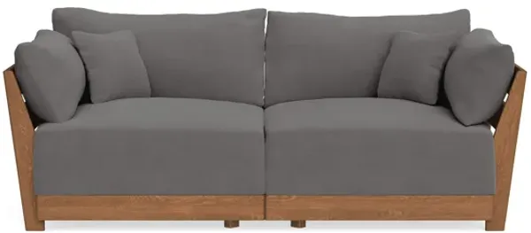 Modular Bondi Espresso 2-Seater Sofa in Burnt Ember | Memory Foam Blend