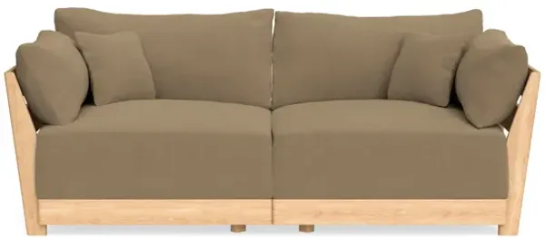 Modular Bondi Latte 2-Seater Sofa in Macchiato | Memory Foam Blend