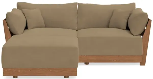 Modular Bondi Espresso 2-Seater Sectional in Macchiato | Classic Blend