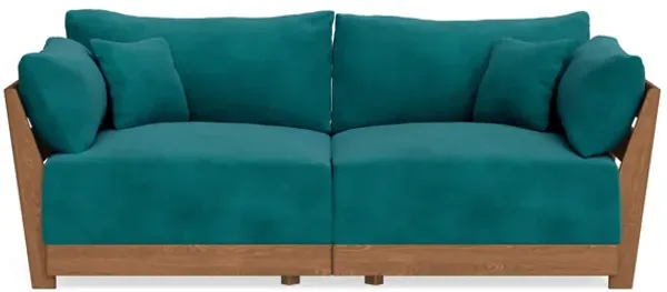 Modular Bondi Espresso 2-Seater Sofa in Peacock | Classic Blend