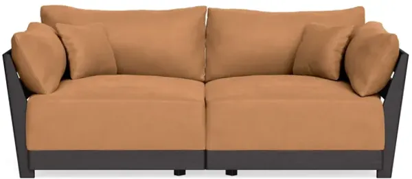 Modular Bondi Black 2-Seater Sofa in Cheddar | Classic Blend