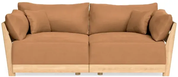 Modular Bondi Latte 2-Seater Sofa in Cheddar | Classic Blend