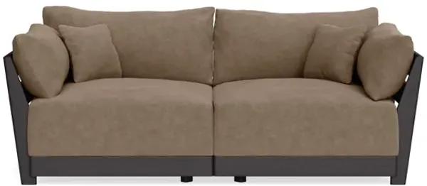 Modular Bondi Black 2-Seater Sofa in Coffee | Classic Blend