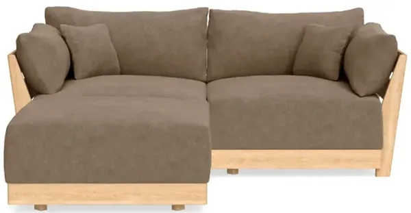 Modular Bondi Latte 2-Seater Sectional in Coffee | Classic Blend