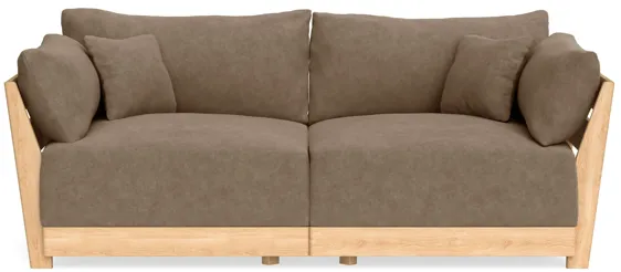 Modular Bondi Latte 2-Seater Sofa in Coffee | Classic Blend