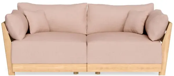 Modular Bondi Latte 2-Seater Sofa in Rose Quartz | Classic Blend