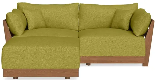 Modular Bondi Espresso 2-Seater Sectional in Avocado | Classic Blend