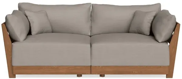Modular Bondi Espresso 2-Seater Sofa in Cinder Gray | Classic Blend
