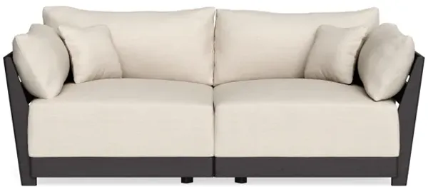Modular Bondi Black 2-Seater Sofa in Seashell | Classic Blend