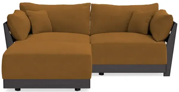 Modular Bondi Black 2-Seater Sectional in Cognac | Classic Blend