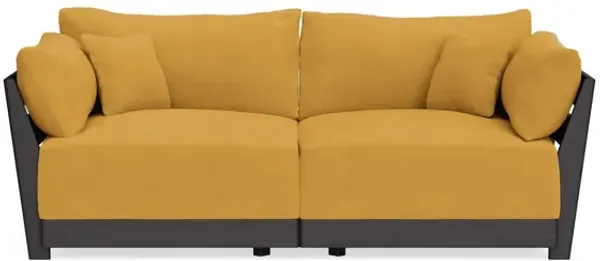 Modular Bondi Black 2-Seater Sofa in Honey | Classic Blend