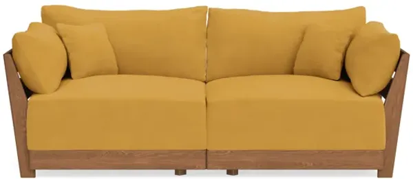 Modular Bondi Espresso 2-Seater Sofa in Honey | Memory Foam Blend