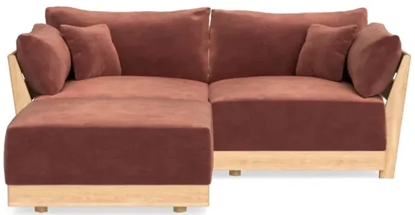 Modular Bondi Latte 2-Seater Sectional in Spice | Classic Blend