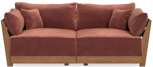 Modular Bondi Espresso 2-Seater Sofa in Spice | Memory Foam Blend