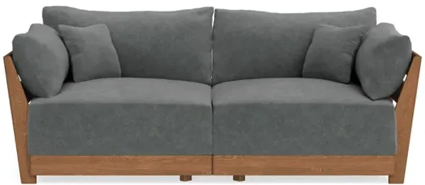 Modular Bondi Espresso 2-Seater Sofa in Chimney Gray | Classic Blend