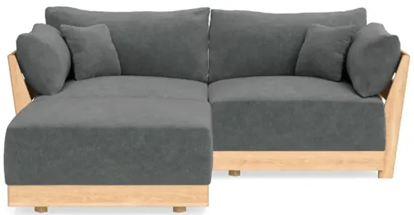 Modular Bondi Latte 2-Seater Sectional in Chimney Gray | Classic Blend