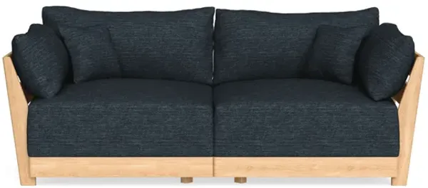 Modular Bondi Latte 2-Seater Sofa in Baltic Blue | Classic Blend