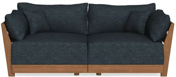 Modular Bondi Espresso 2-Seater Sofa in Baltic Blue | Classic Blend