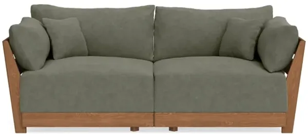 Modular Bondi Espresso 2-Seater Sofa in Olive | Classic Blend