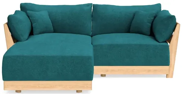 Modular Bondi Latte 2-Seater Sectional in Ocean | Classic Blend