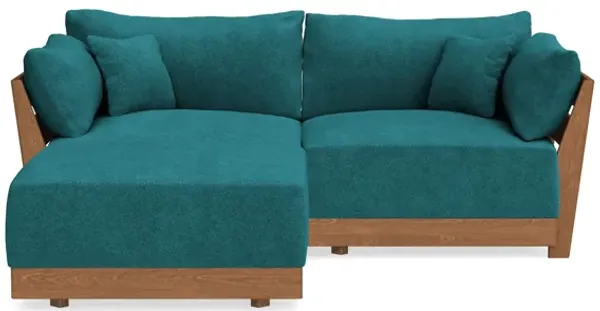 Modular Bondi Espresso 2-Seater Sectional in Ocean | Classic Blend