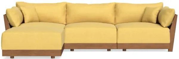 Modular Bondi Espresso 3-Seater Sectional in Goldenrod | Classic Blend