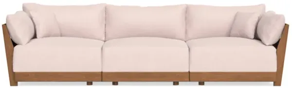 Modular Bondi Espresso 3-Seater Sofa in Peony | Memory Foam Blend