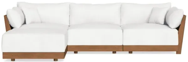 Modular Bondi Espresso 3-Seater Sectional in Snow | Classic Blend