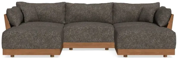 Modular Bondi Espresso 3-Seater U-Sectional in Eclipse | Classic Blend