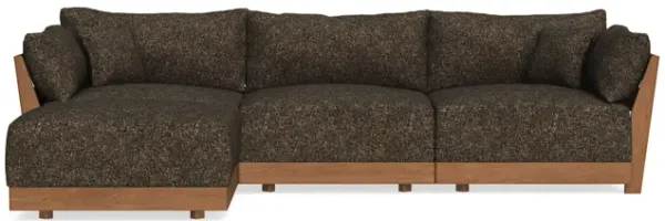 Modular Bondi Espresso 3-Seater Sectional in Phantom | Memory Foam Blend