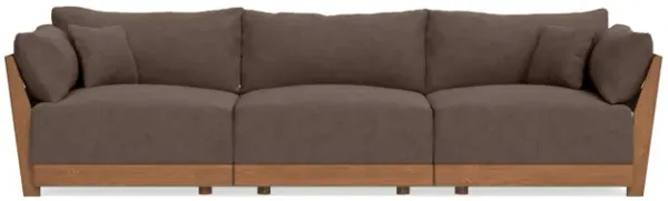 Modular Bondi Espresso 3-Seater Sofa in Chocolate | Memory Foam Blend