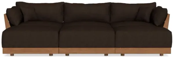 Modular Bondi Espresso 3-Seater Daybed Sofa Sectional in Espresso | Classic Blend