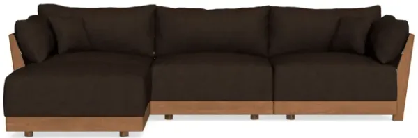 Modular Bondi Espresso 3-Seater Sectional in Espresso | Memory Foam Blend