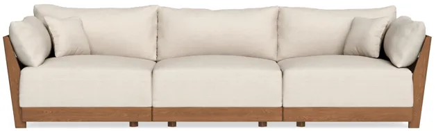 Modular Bondi Espresso 3-Seater Sofa in Seashell | Classic Blend