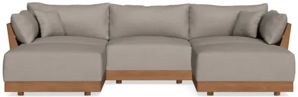 Modular Bondi Espresso 3-Seater U-Sectional in Cinder Gray | Classic Blend