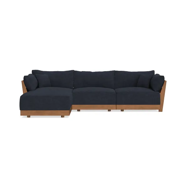 Modular Bondi Espresso 3-Seater Sectional in Midnight | Classic Blend