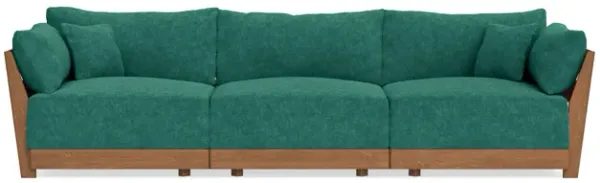 Modular Bondi Espresso 3-Seater Sofa in Jade Green | Classic Blend