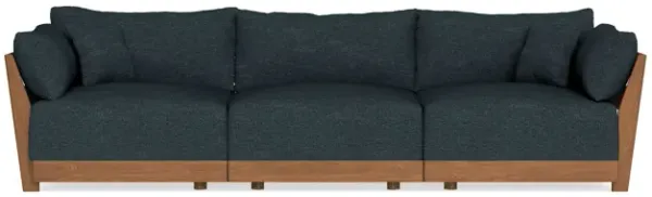 Modular Bondi Espresso 3-Seater Sofa in Arctic Navy | Memory Foam Blend