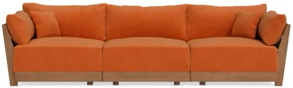 Modular Bondi Espresso 3-Seater Sofa in Terracotta | Classic Blend